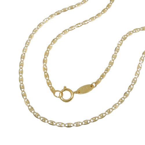 Kette 1,5mm Collier Fantasiekette 9Kt GOLD 45cm