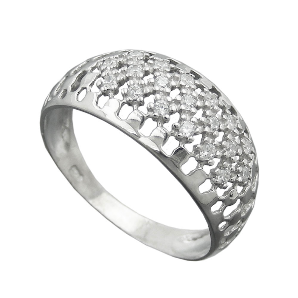 Ring, mit Zirkonias, Silber 925