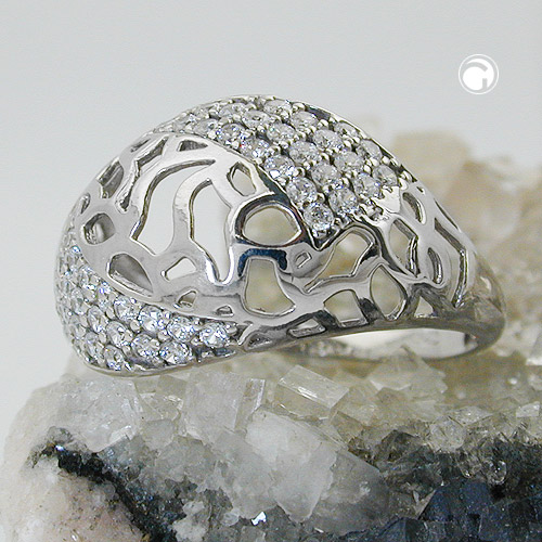 Ring mit Zirkonias Silber 925