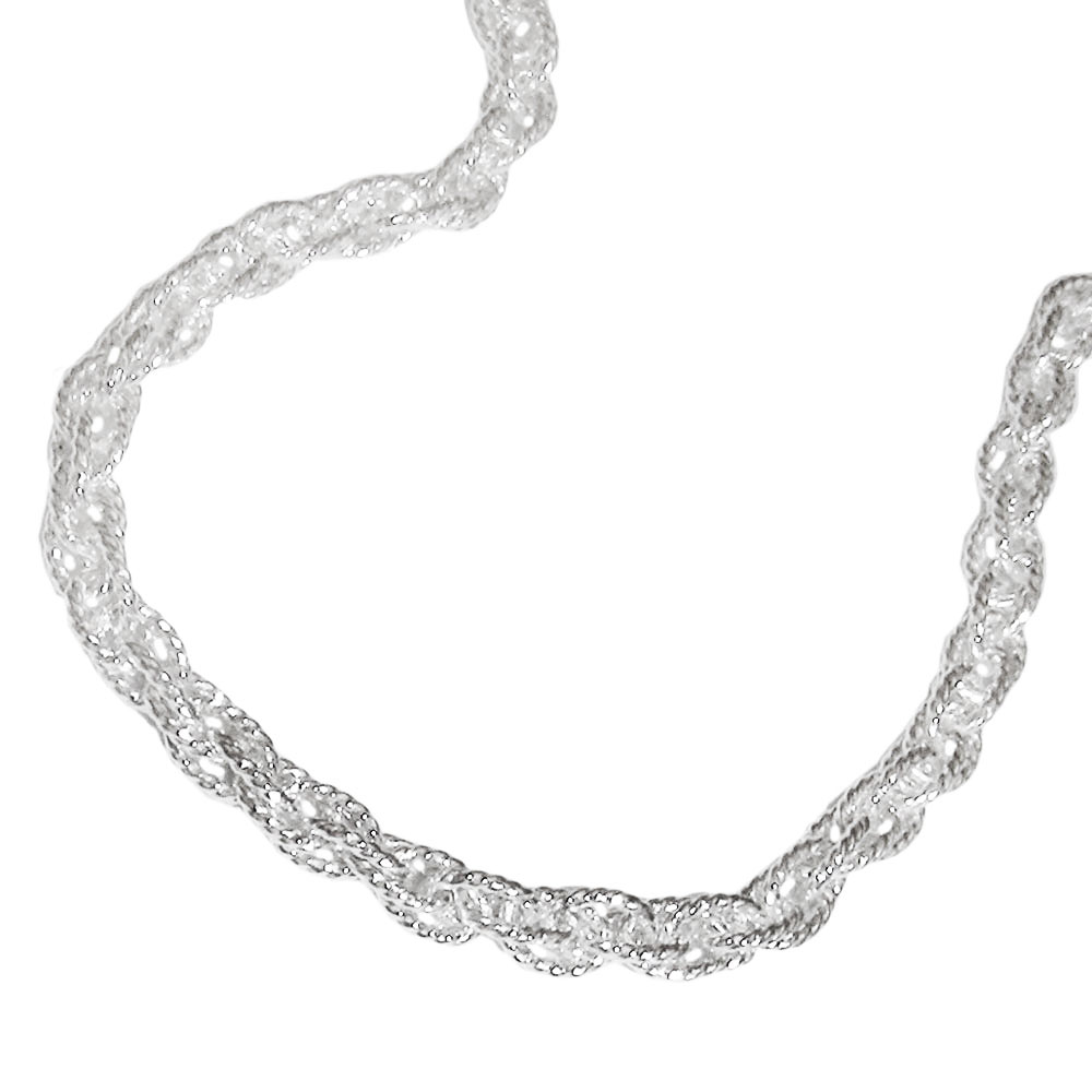 Kette 3mm Doppelankerkette Silber 925 50cm